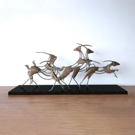 Deer art sculpture